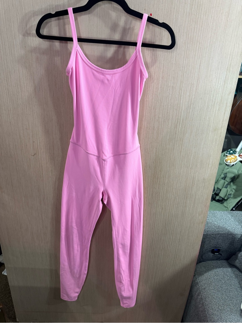 Women’s All In Motion Pink One-Piece Activewear Ribbed Jumpsuit Size XS - Picture 1 of 3
